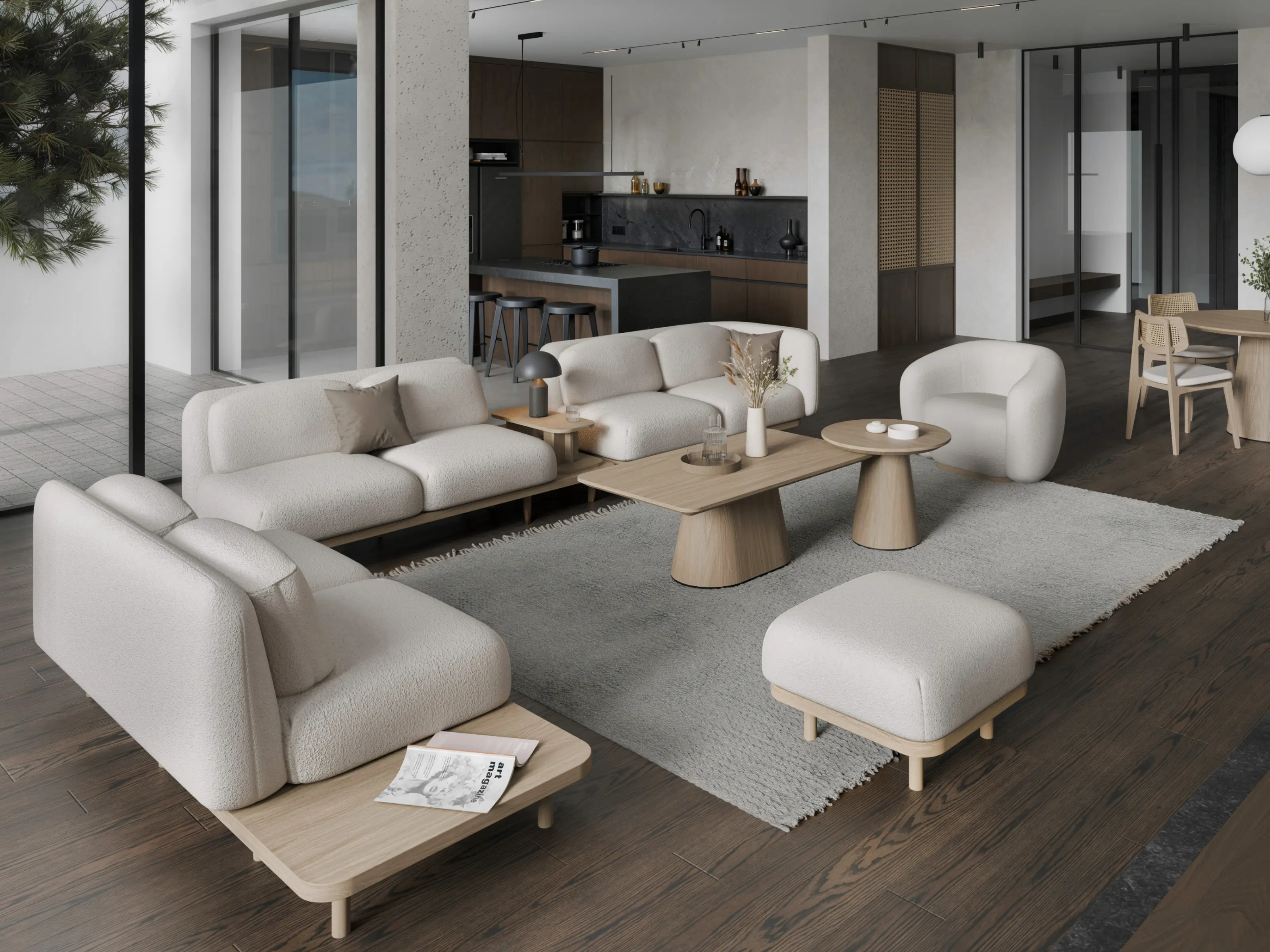 Modułowa sofa Forma w nowoczesnym salonie