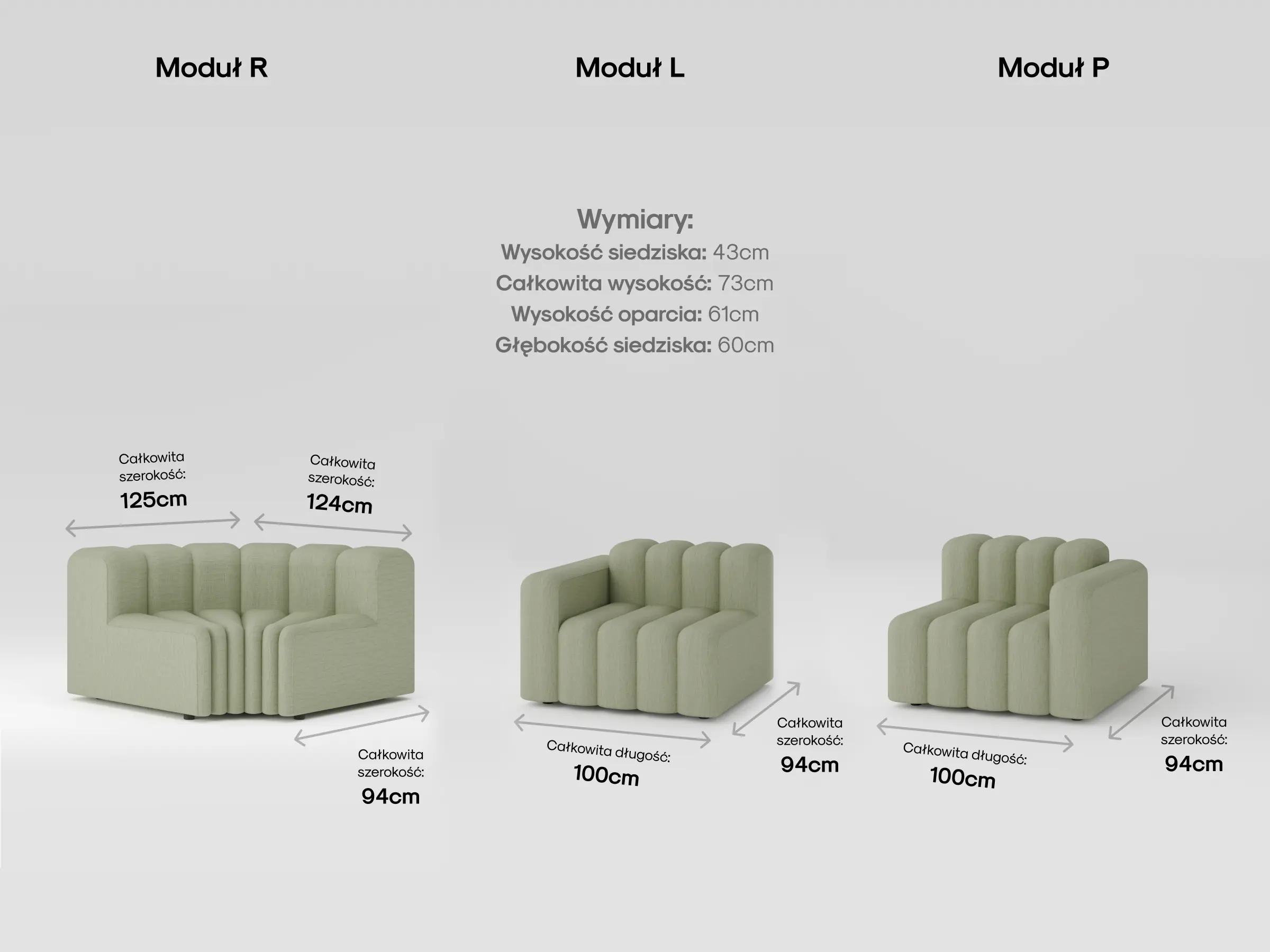 Modułowa sofa Shino w przytulnym salonie