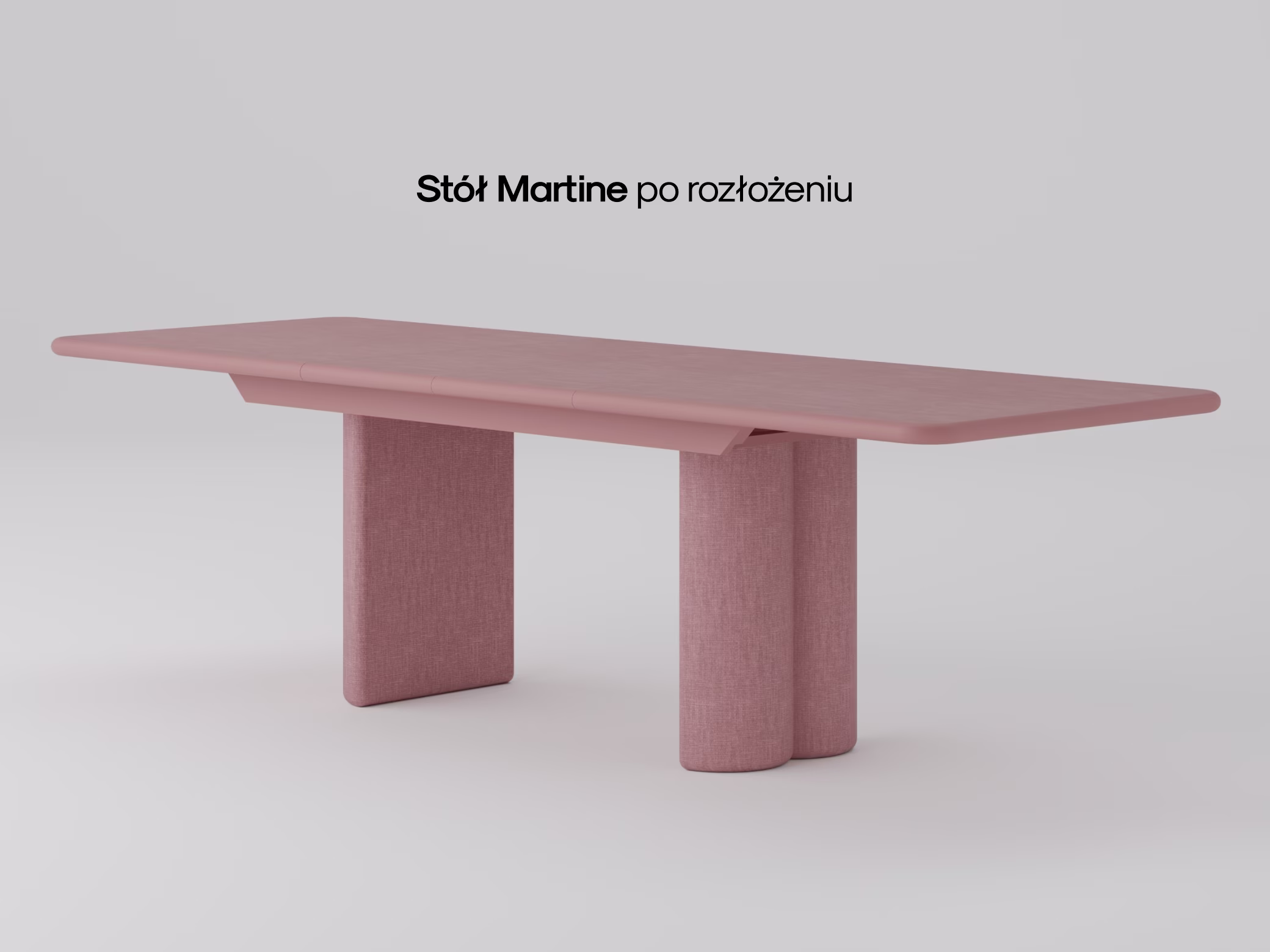 Prostokątny dębowy stół Martine w zaaranżowanej jadalni