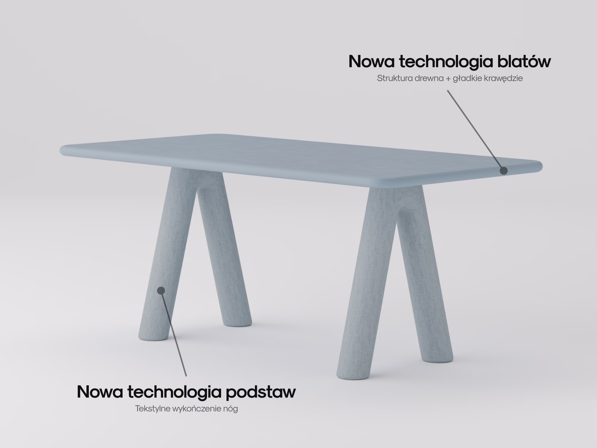 Prostokątny dębowy stół Ettore w aranżacji jadalni