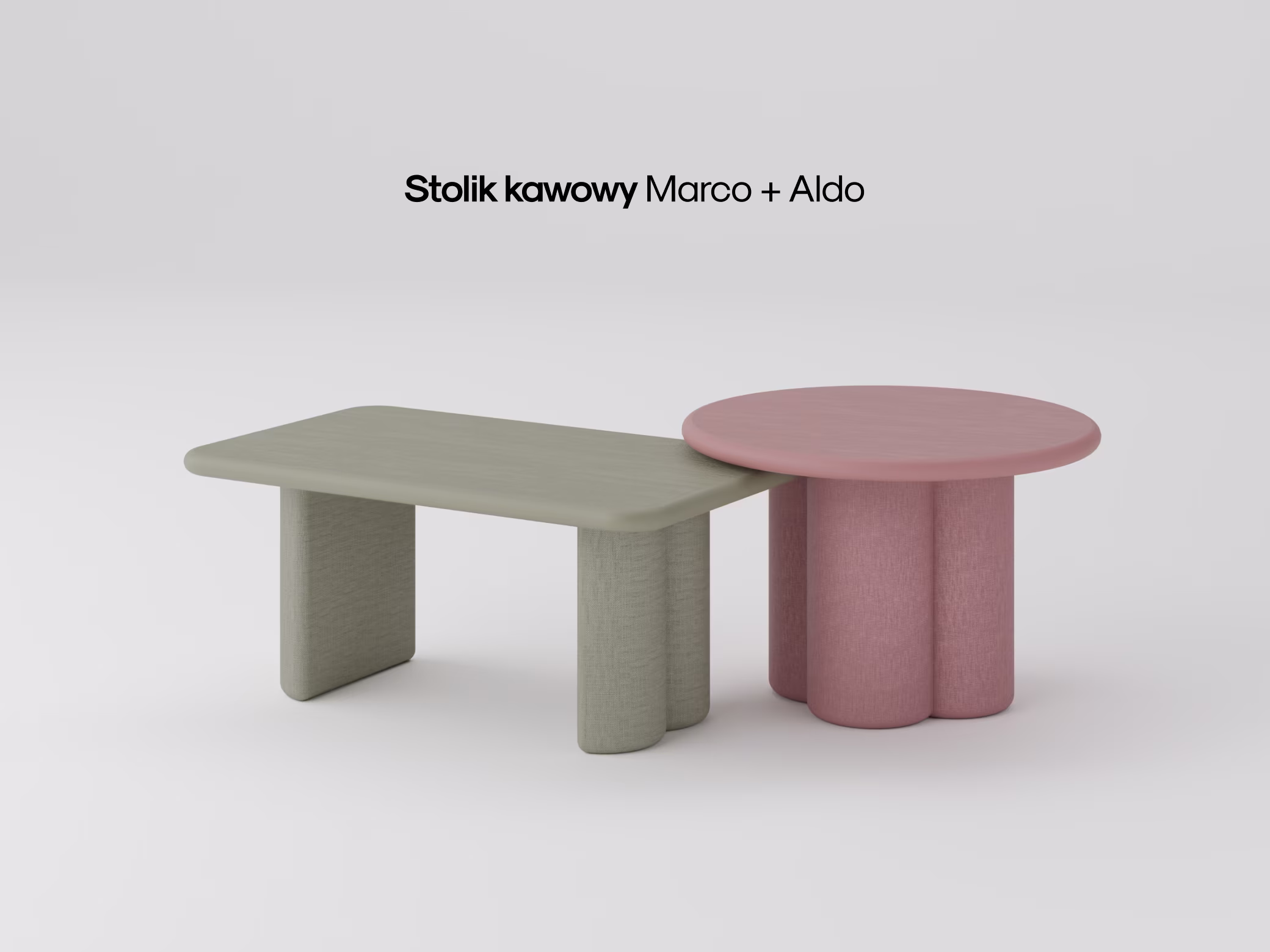 Dębowy stolik kawowy Aldo w zaaranżowanym salonie