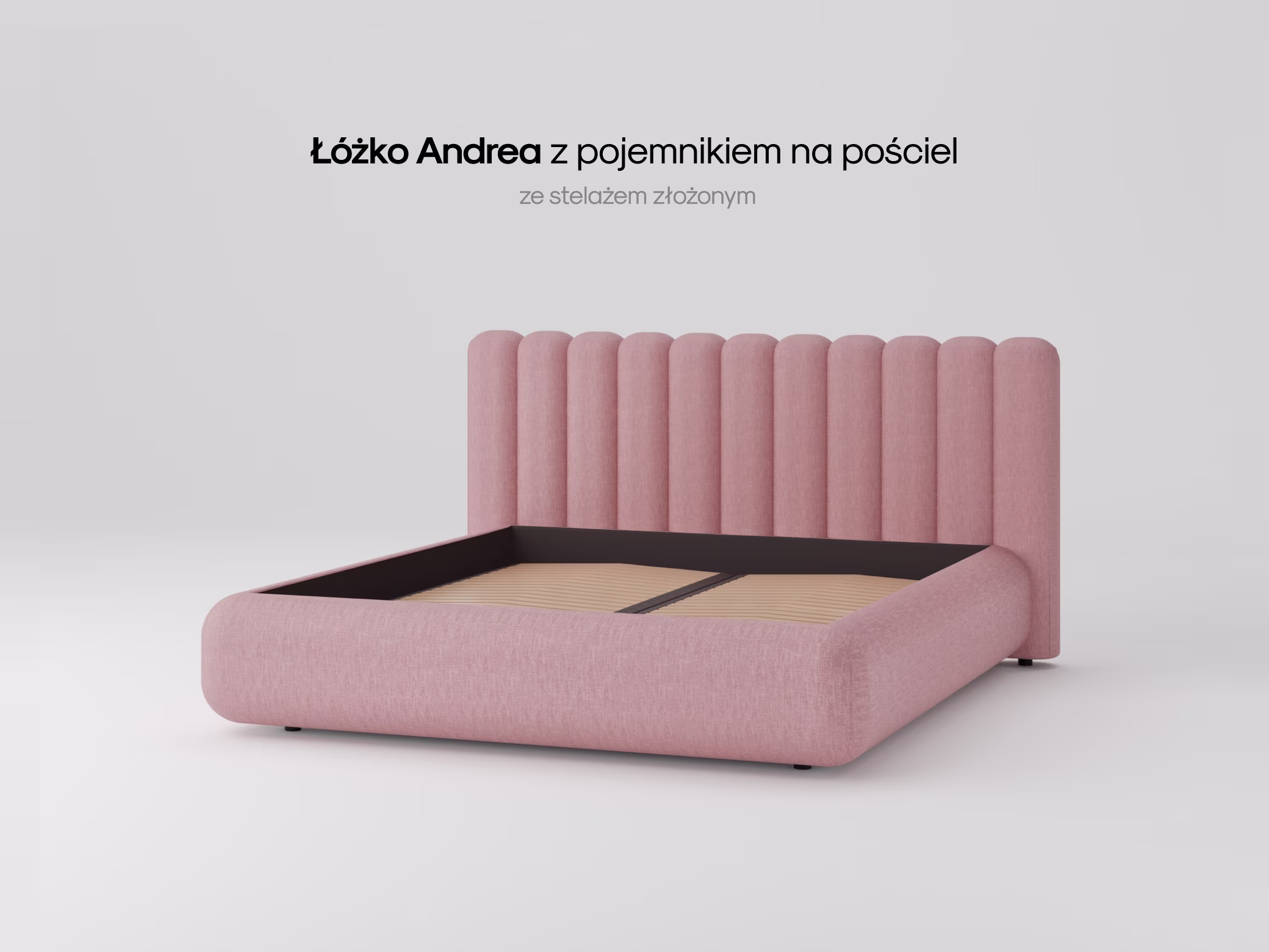 Łóżko Andrea w nowoczesnej sypialni
