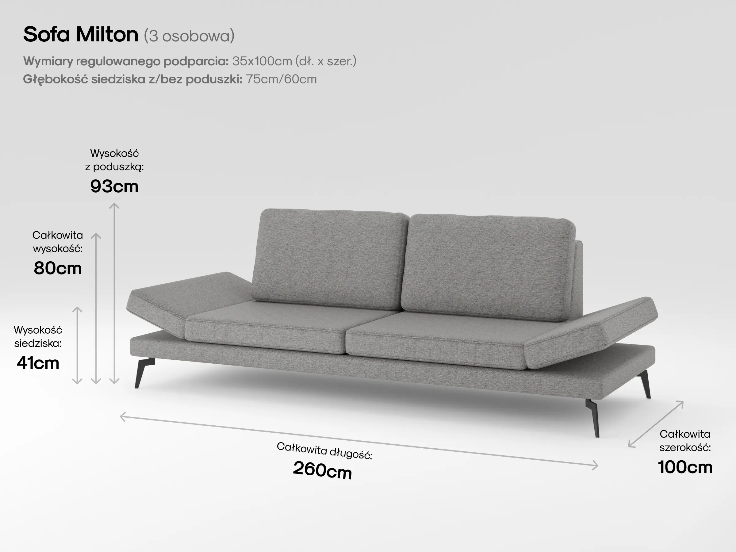 Modułowa sofa Milton w przytulnym salonie