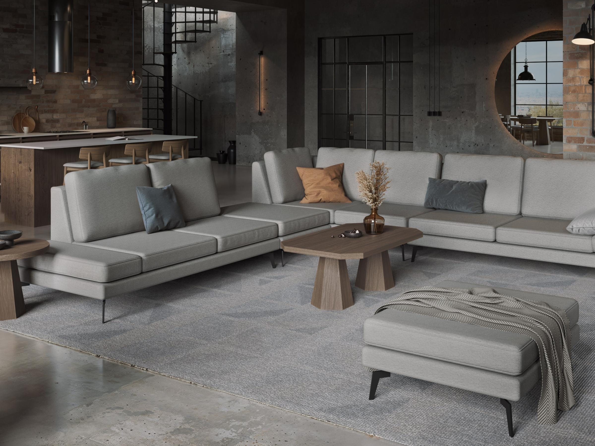 Modułowa sofa Milton w nowoczesnym salonie