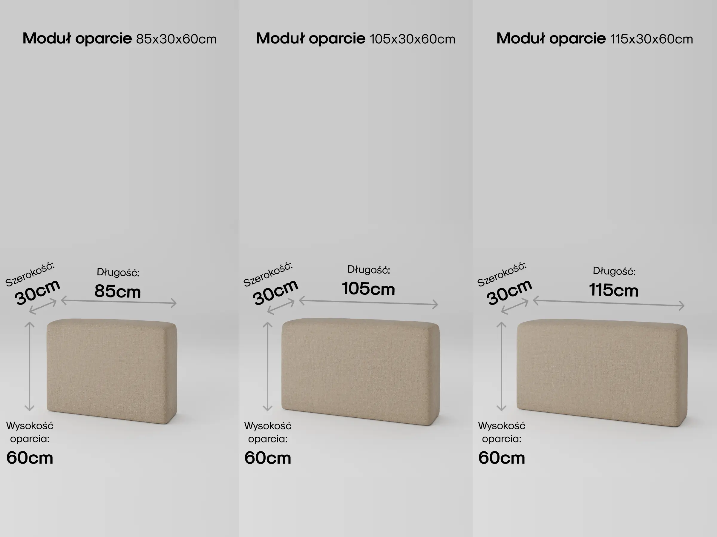 Modułowa sofa Douz w nowoczesnym salonie