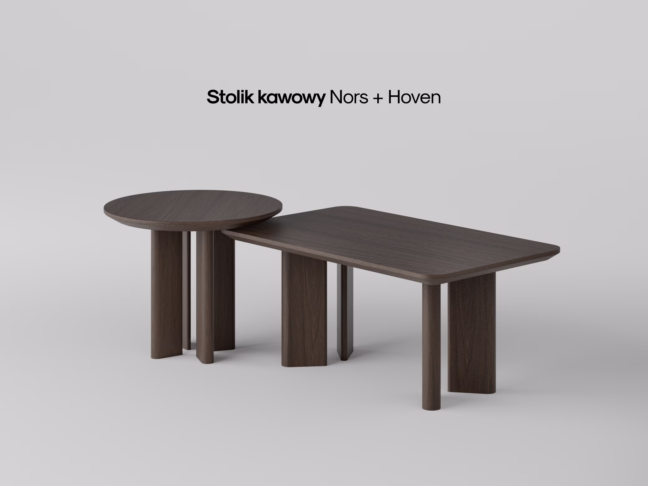 Dębowy stolik kawowy Hoven w przytulnym salonie