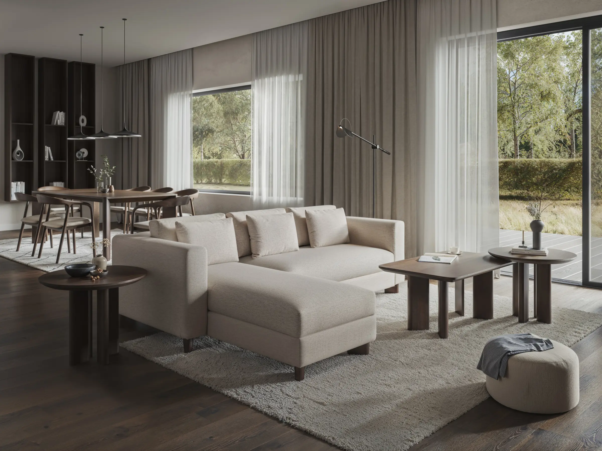 Sofa Nees w nowoczesnym salonie