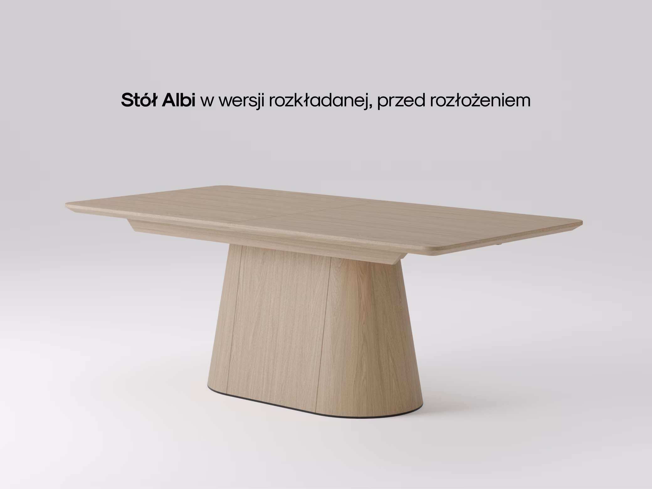 Owalny dębowy stół Albi w przytulnej jadalni