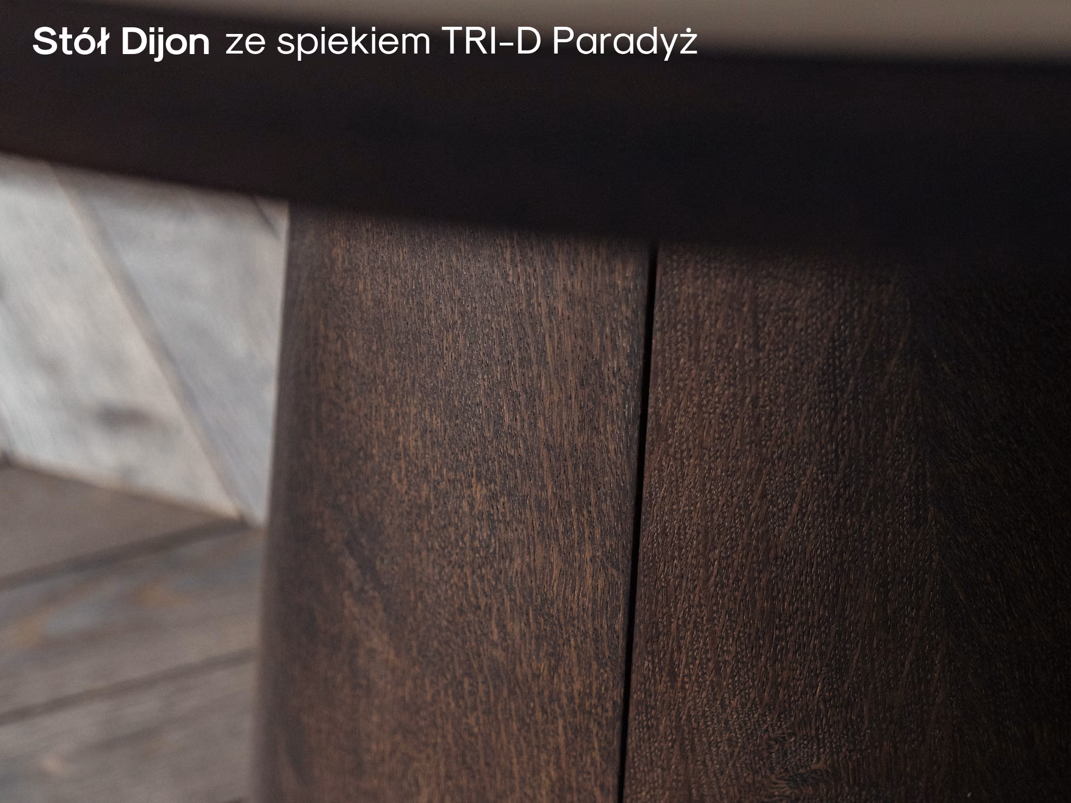 Okrągły stół Dijon ze spiekiem TRI-D Paradyż w aranżacji jadalni
