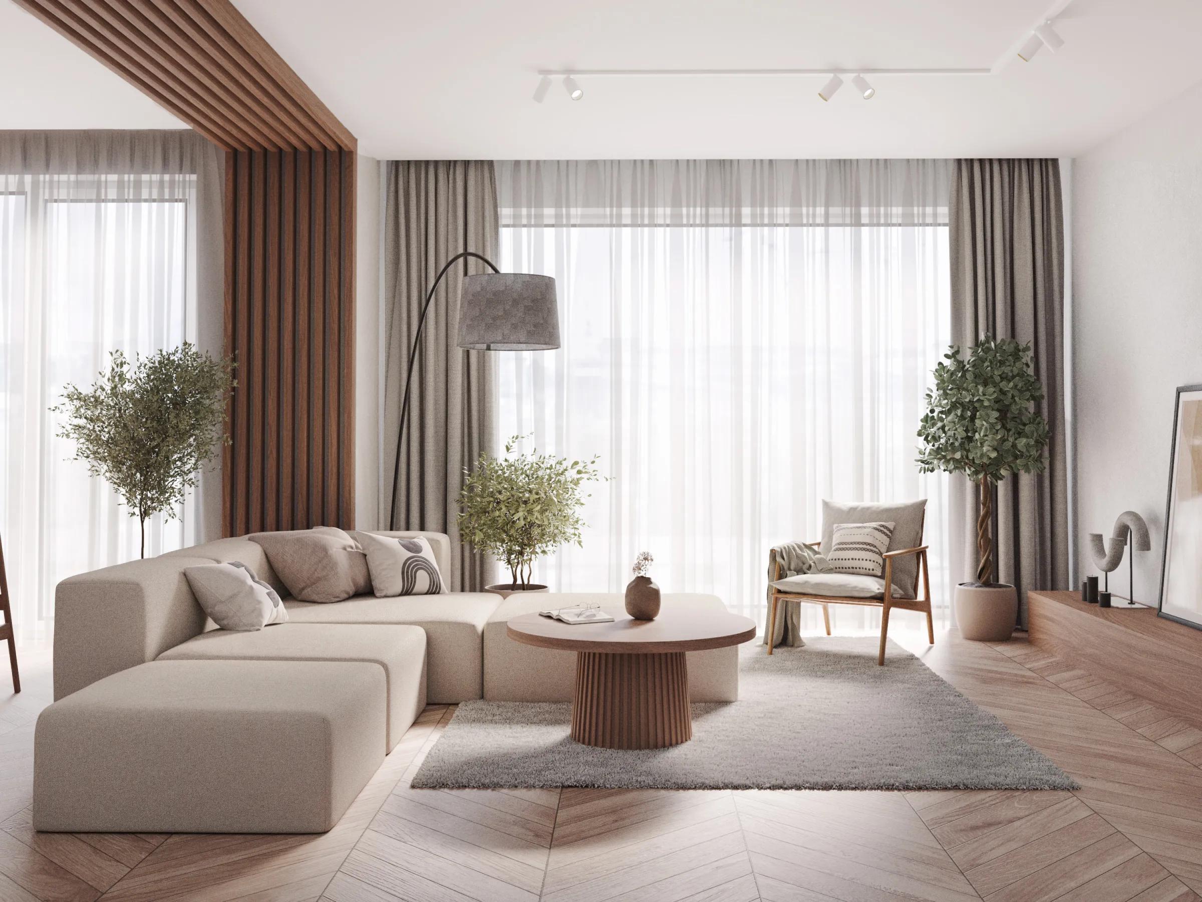 Modułowa sofa Douz w aranżacji salonu