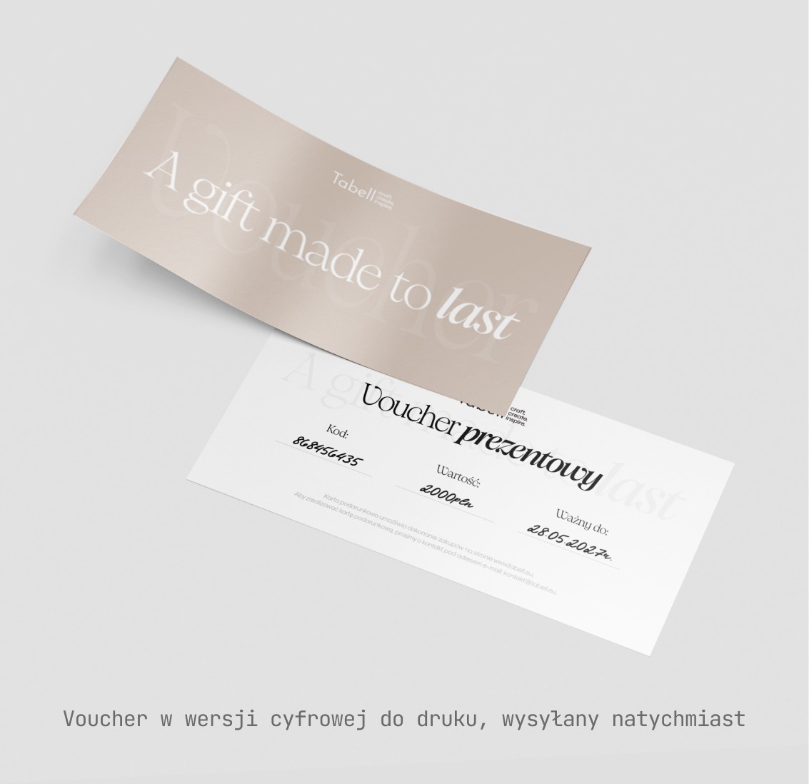 Voucher prezentowy Tabell