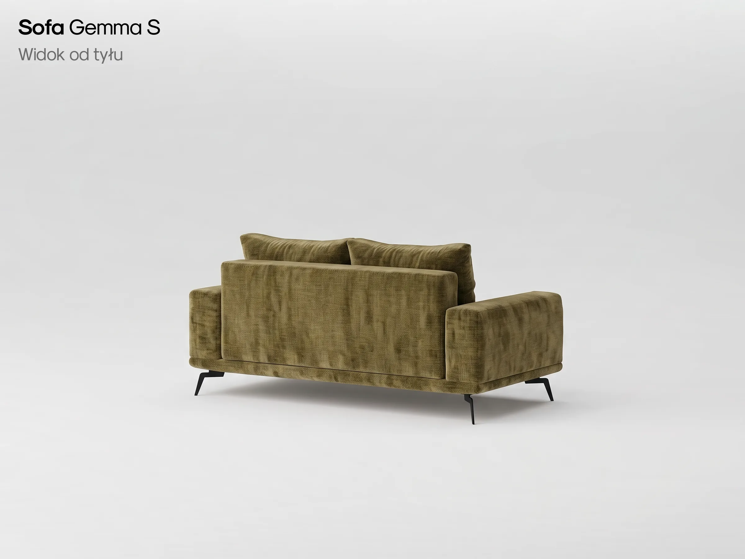 Sofa Gemma S, widok od tyłu