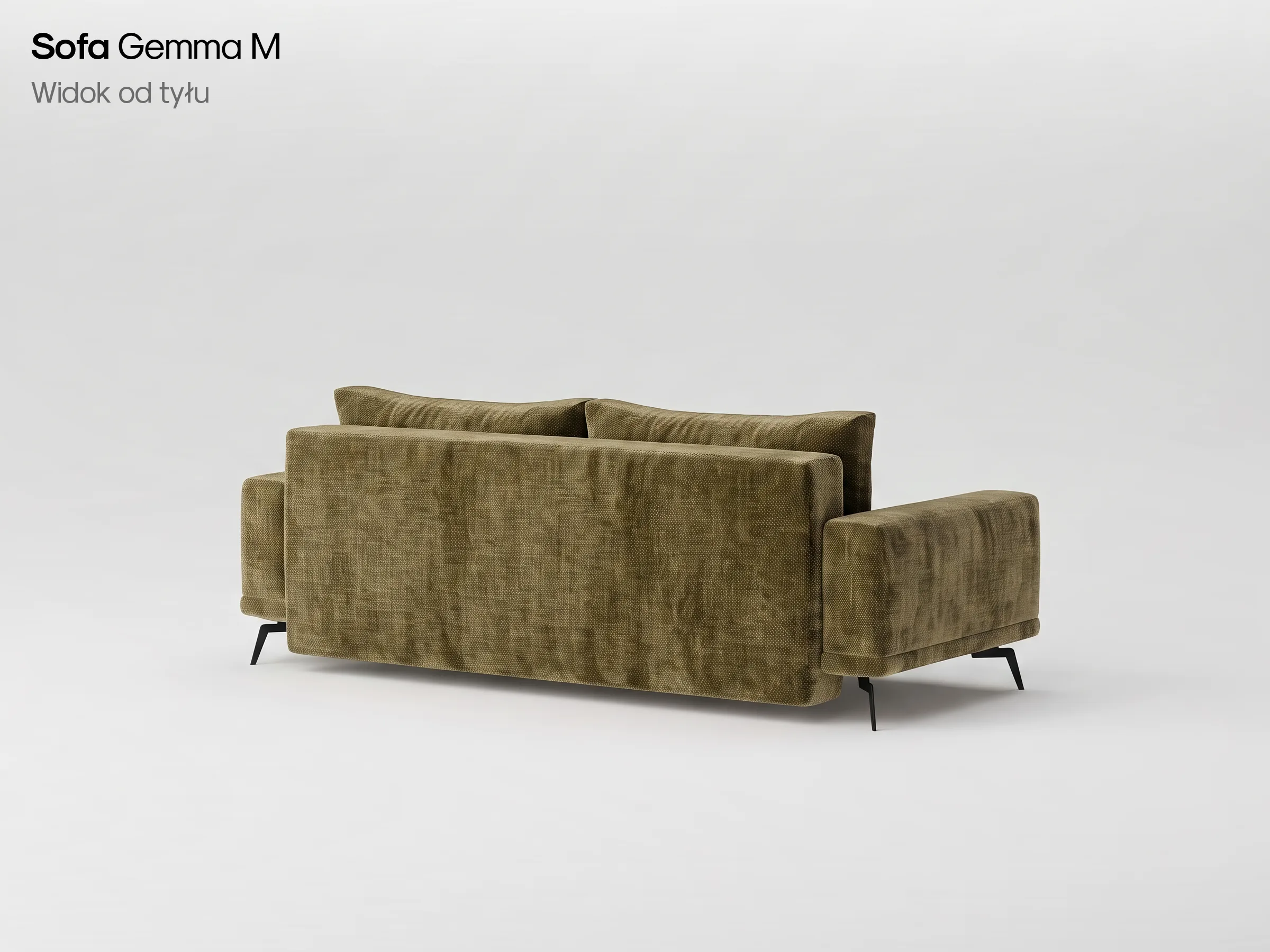 Sofa Gemma M, widok od tyłu