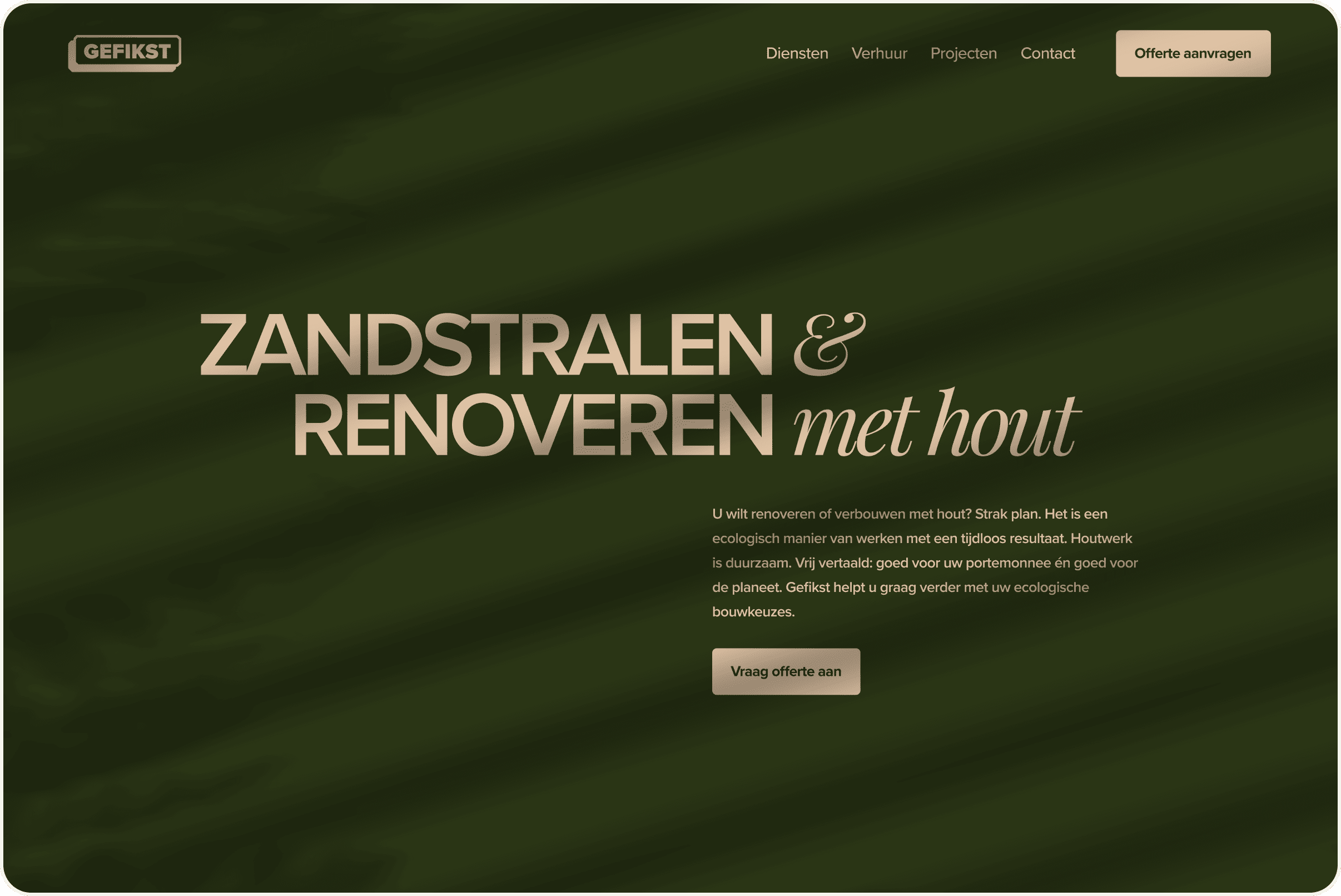 Huisstijl en website voor herstelbedrijf Gefikst
