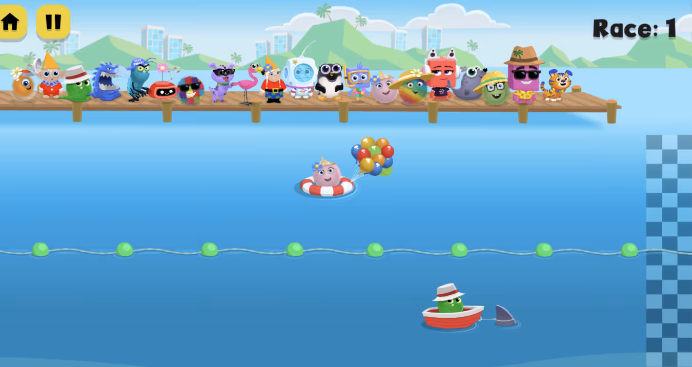 Splash Dash — racing typing game screenshot