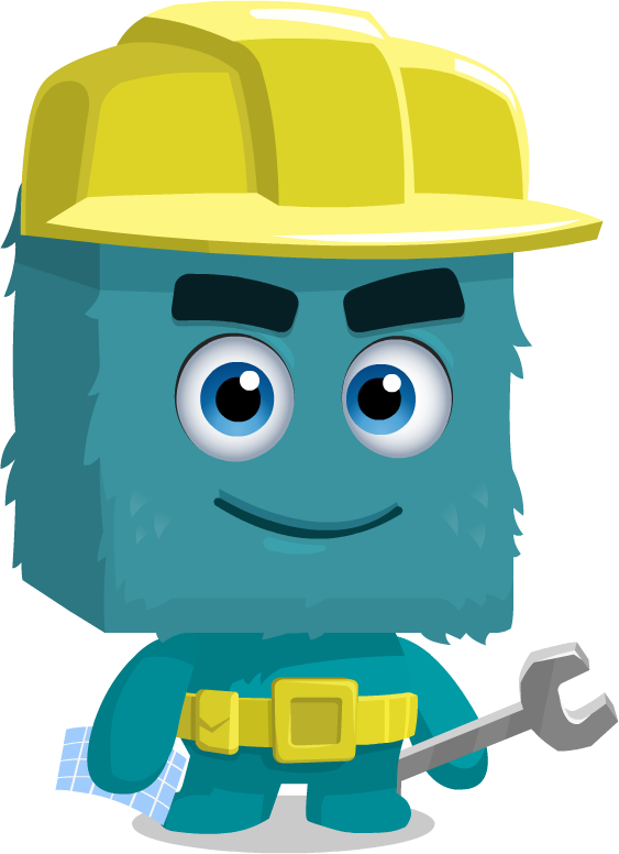 Construction worker character