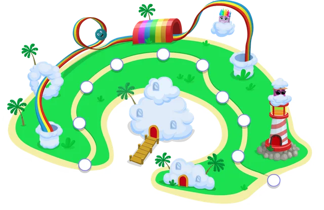 Rainbow Reef island map