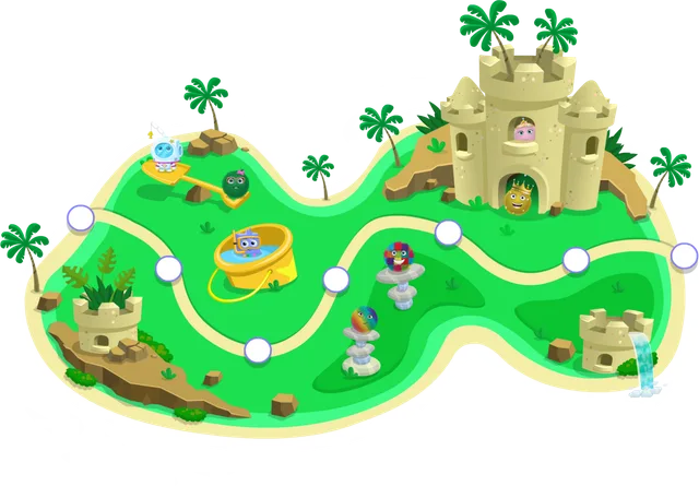 Sandcastle Kingdom island map