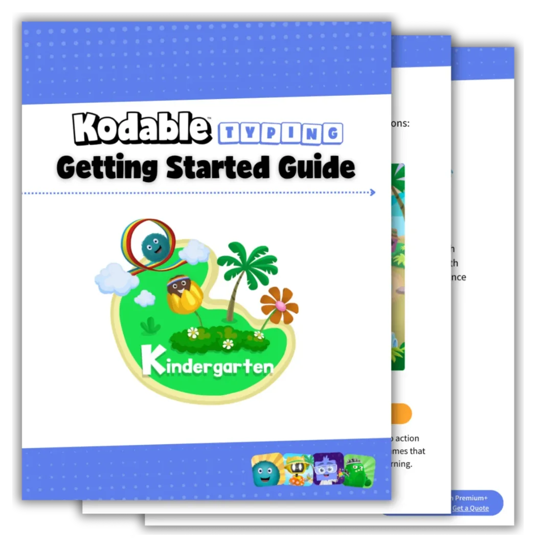 Kodable Typing Getting Started Guide cover
