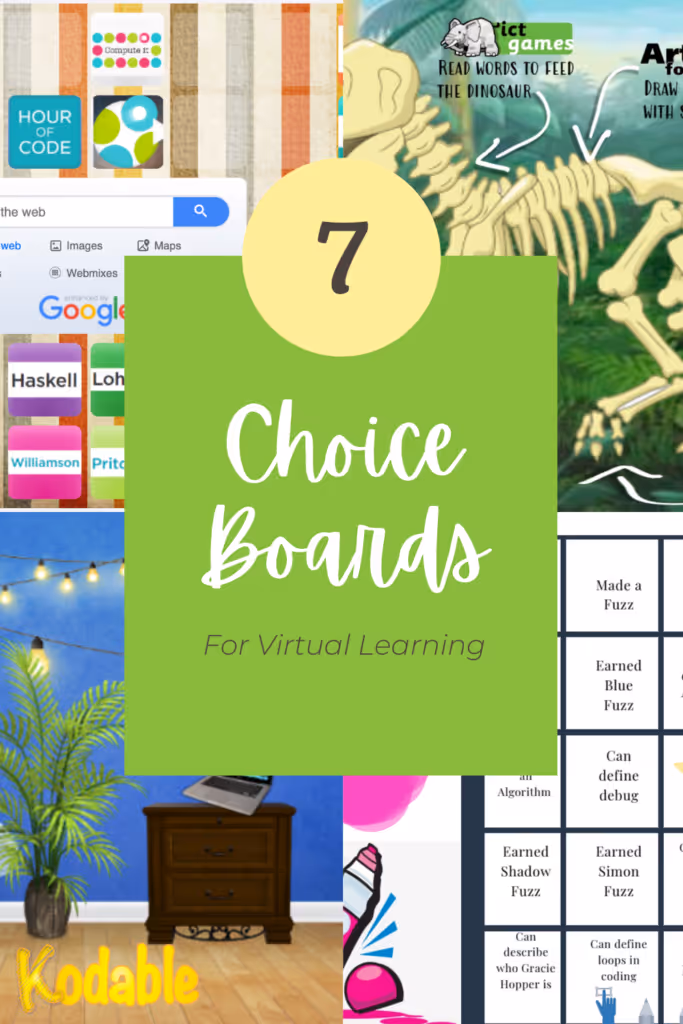 7 choice board examples for virtual learning