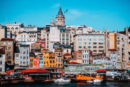 EMD Hard Currency RFP on RFPnetworks depicted by buildings in Istanbul