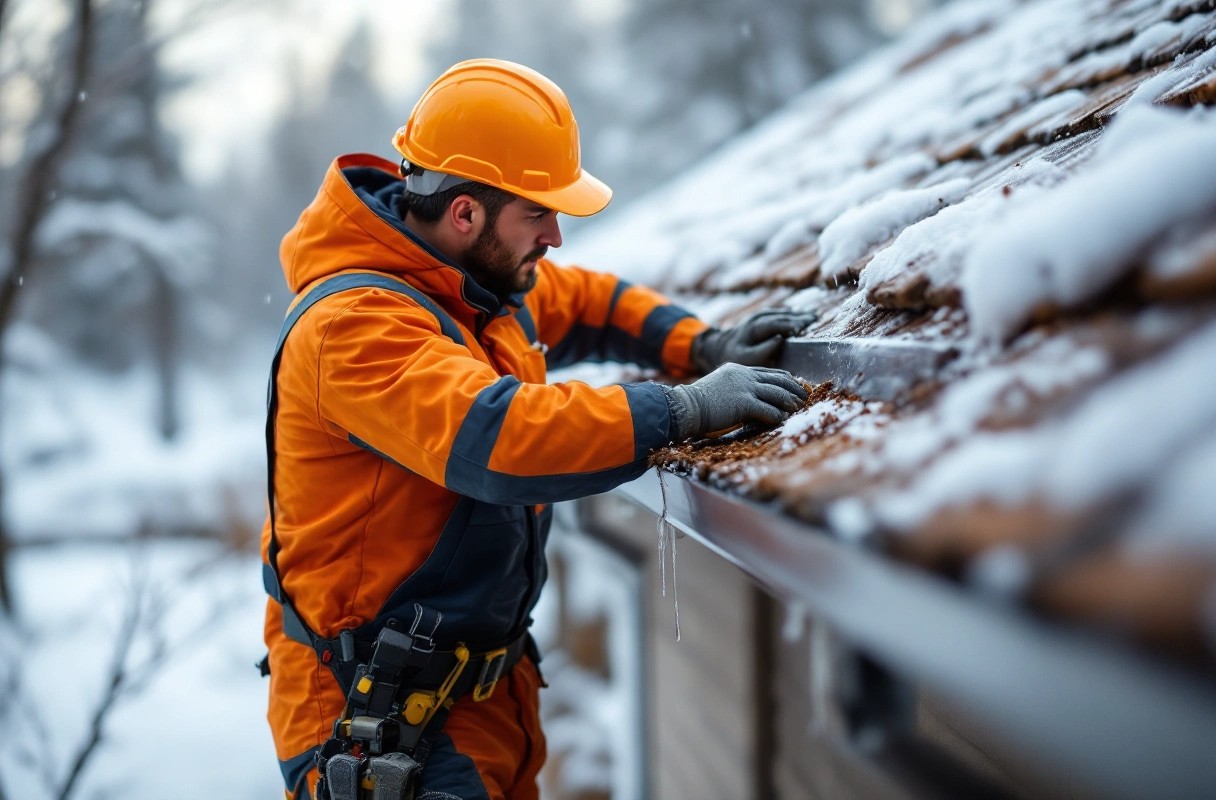 Professional image illustrating The Importance of Gutter Maintenance During Winter