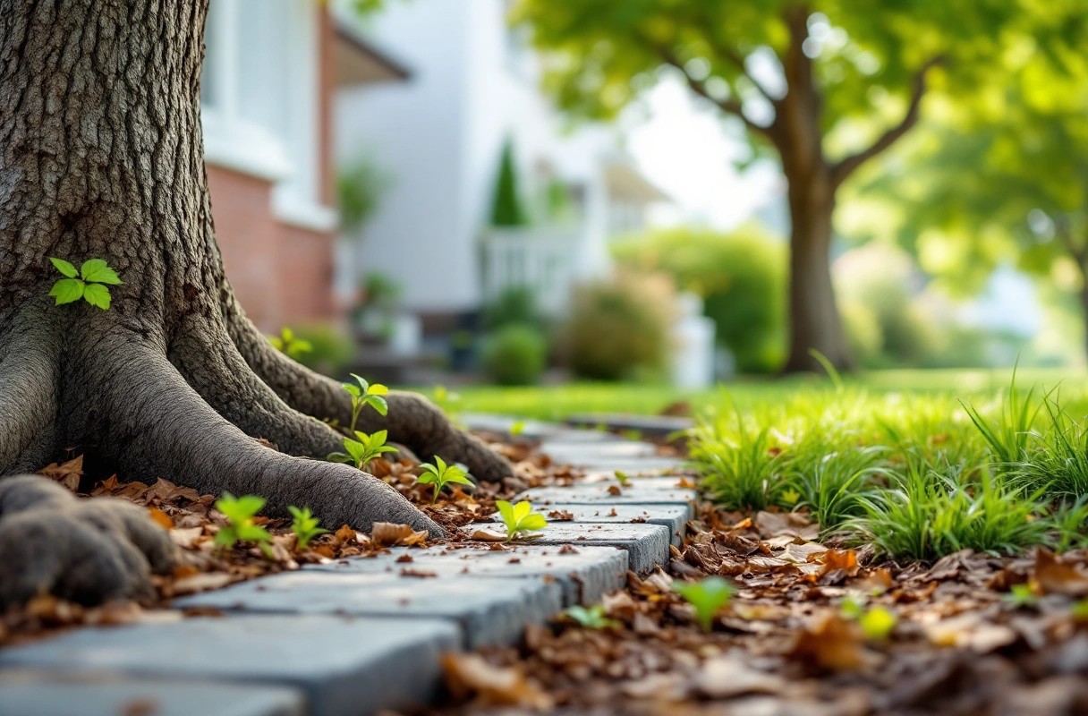 Professional image illustrating The Hidden Threats of Tree Roots to Your Home