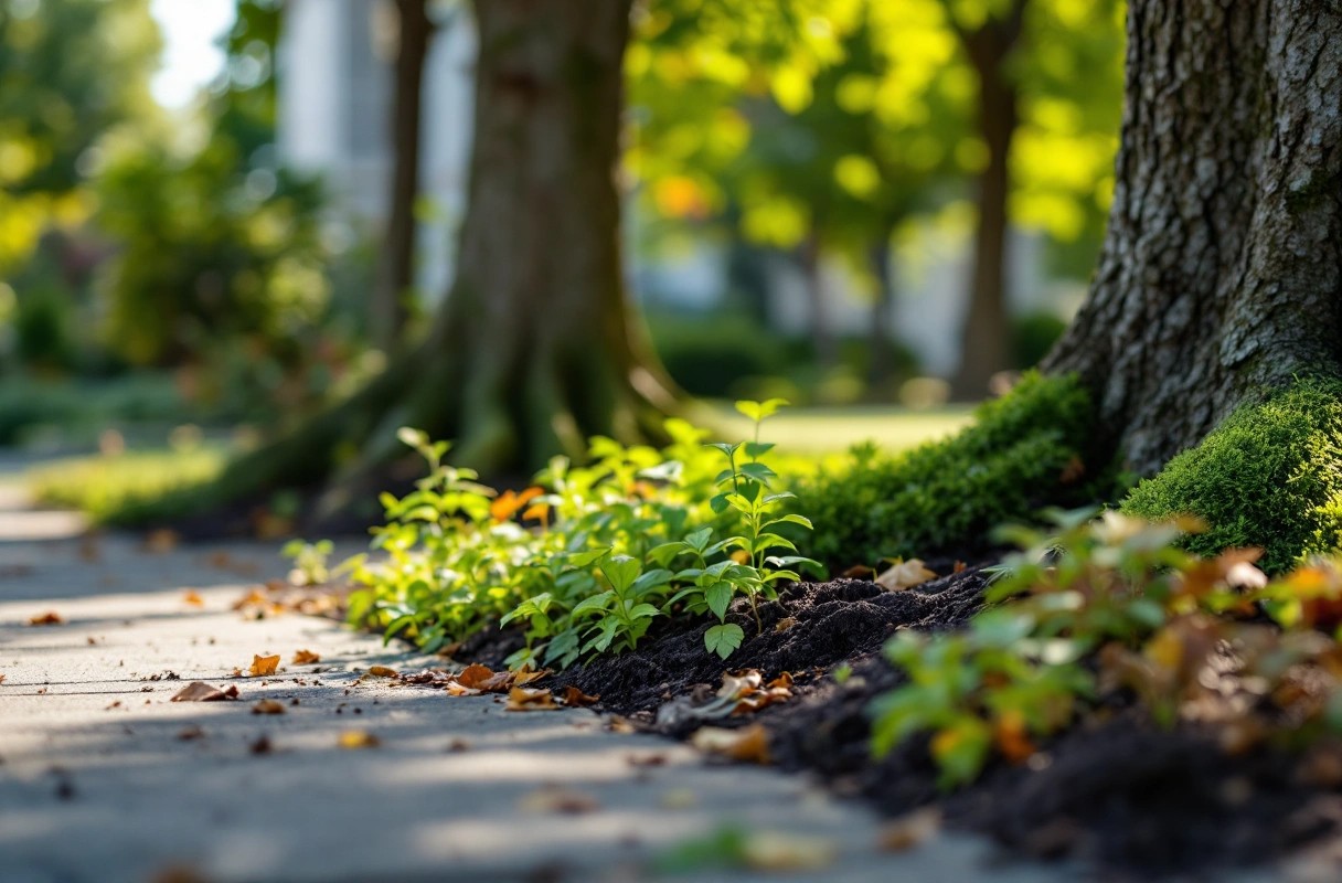 Professional image illustrating Effective Landscaping Solutions to Mitigate Damage