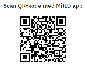 Scan QR-koden i MitID app