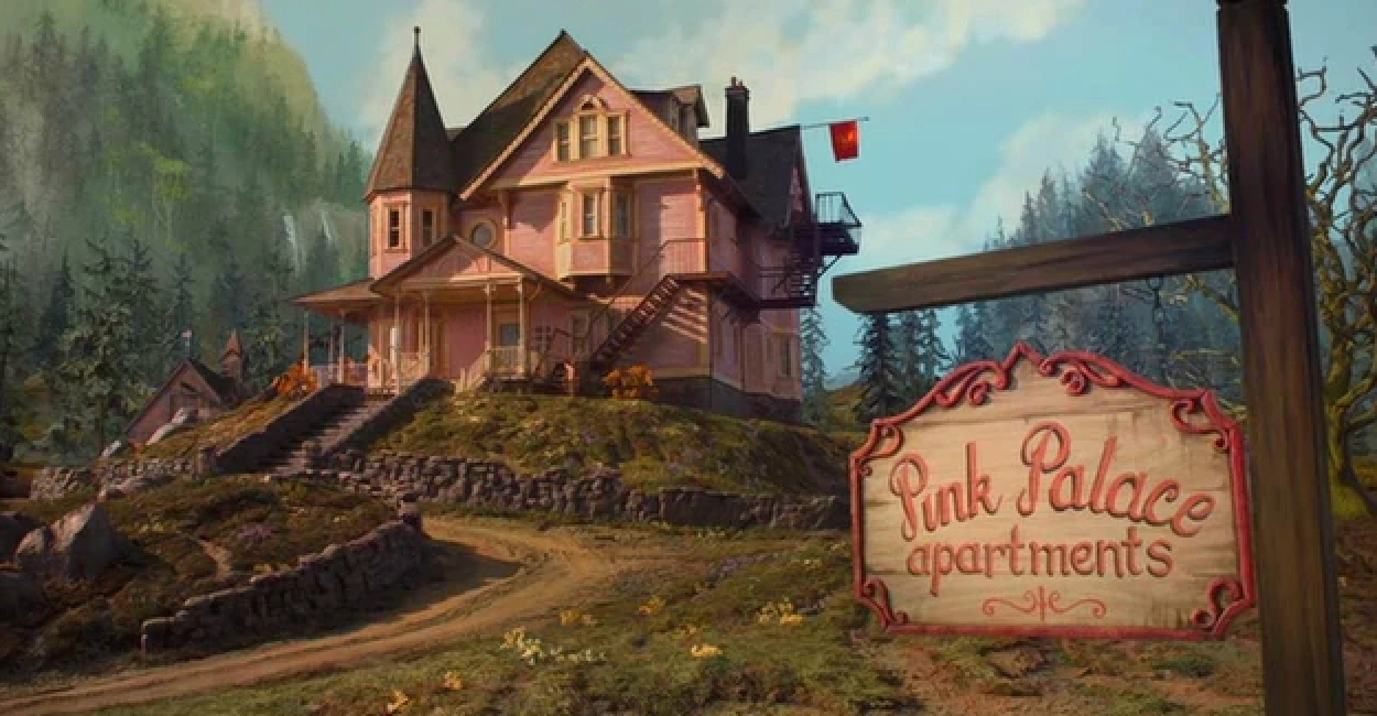 Pink Palace Apartments Coraline.