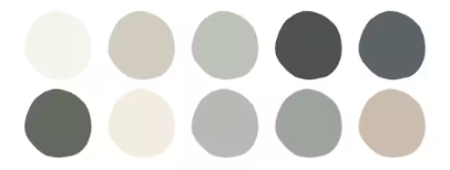 Neoclassical color palette.