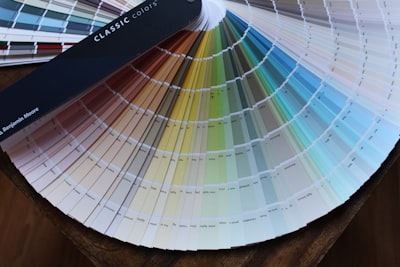 Color palette paint wheel.
