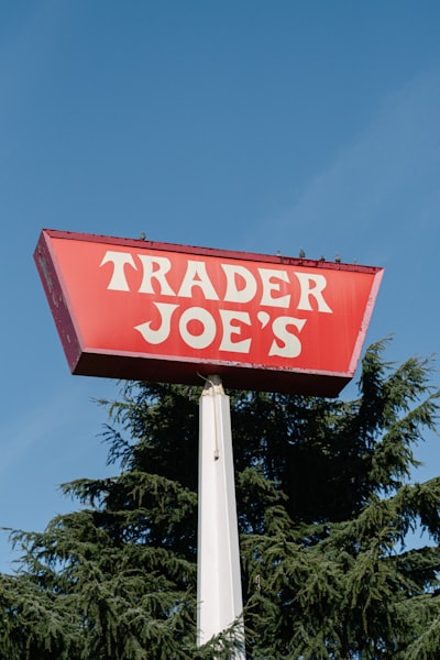 Trader Joes sign.