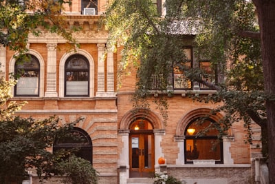 Brownstone exterior.