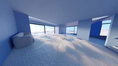 Open concept unfurnished penthouse.