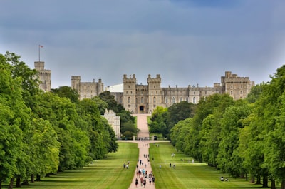 Windsor castle front view.
