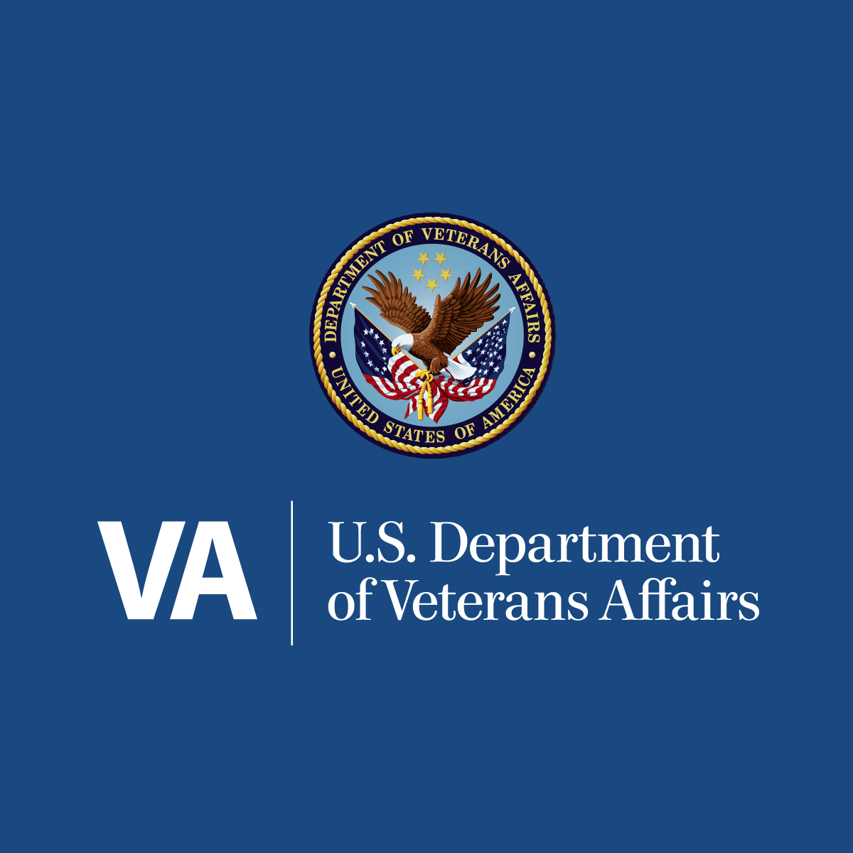 Department of Veteran Affairs logos.