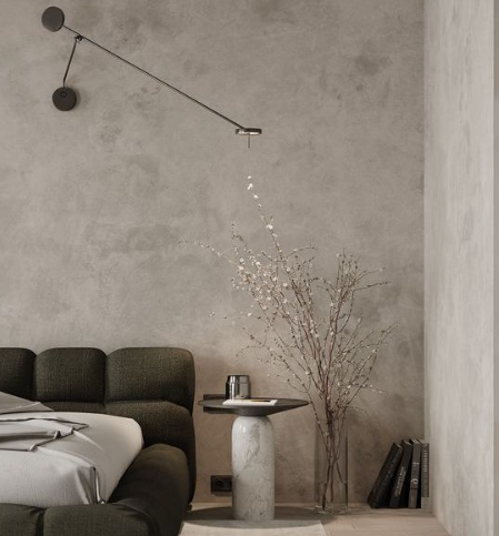 Limewash interior walls.