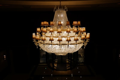 Fancy chandelier.