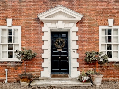 Curb appeal brick house.