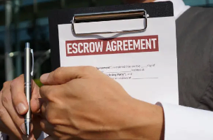 Someone holding an escrow agreement. 
