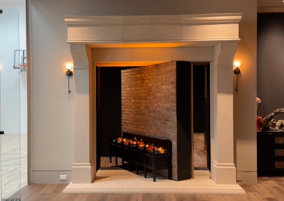 Concealed Fireplace Entry