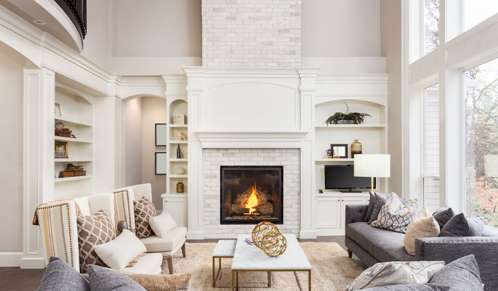 Neutral tone interior.