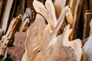 Raw wood 