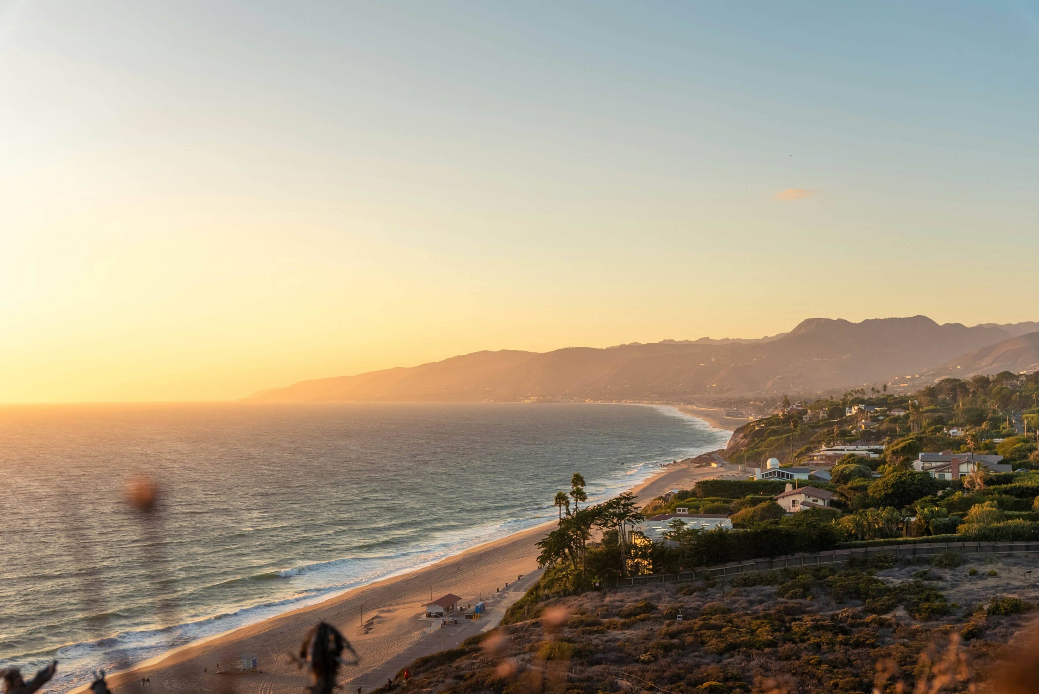 Malibu coastline. 