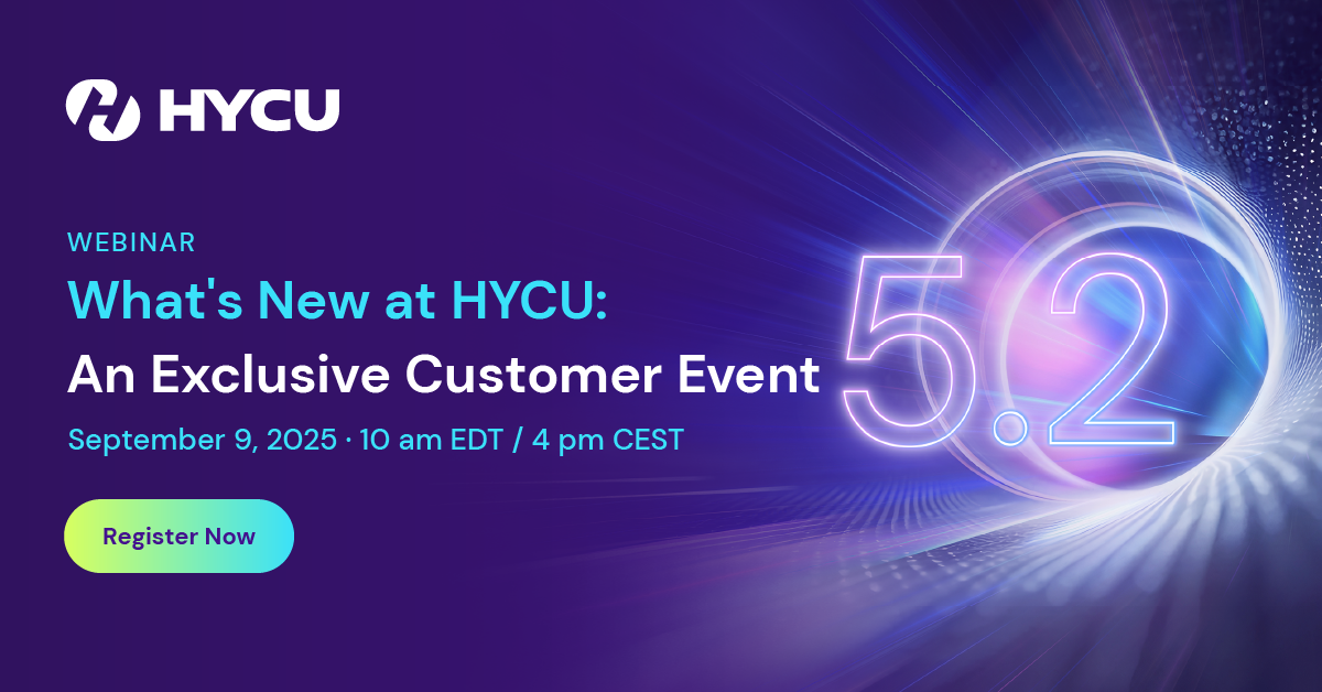 Promotional banner for HYCU's state of saas resiliance broadcast