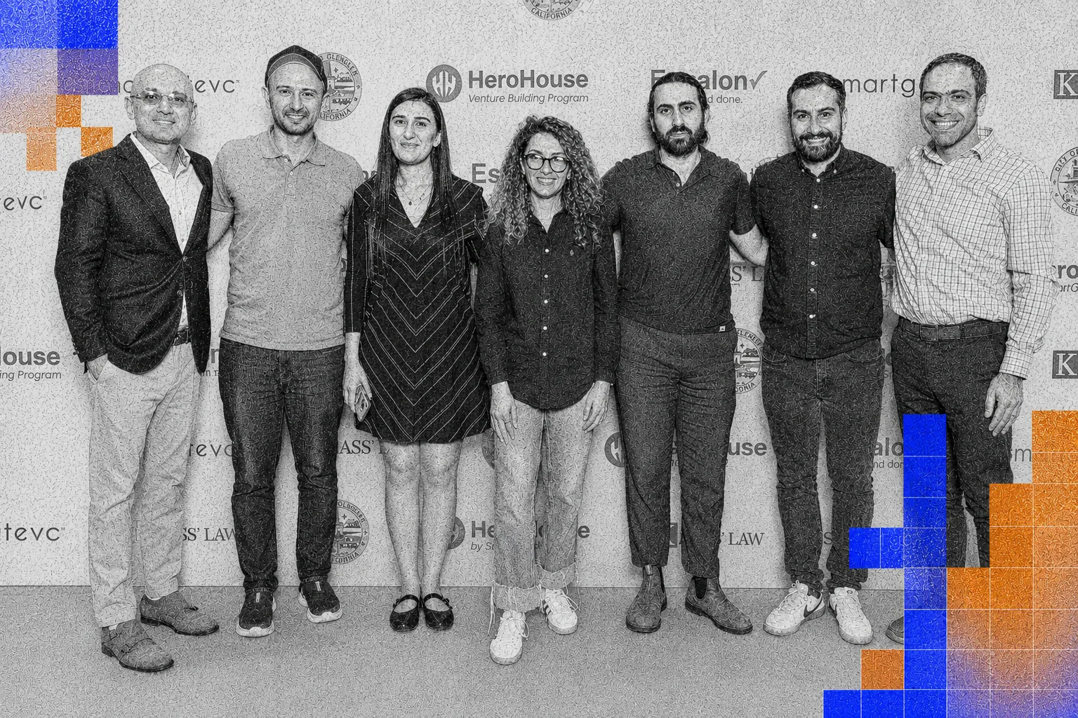 SmartGateVC team and the founders of AimStack, Ashot Arzumanyan, Gor Arakelya, Armine Galstyan, Gev Sogomonian, Vazgen Hakobjanyan
