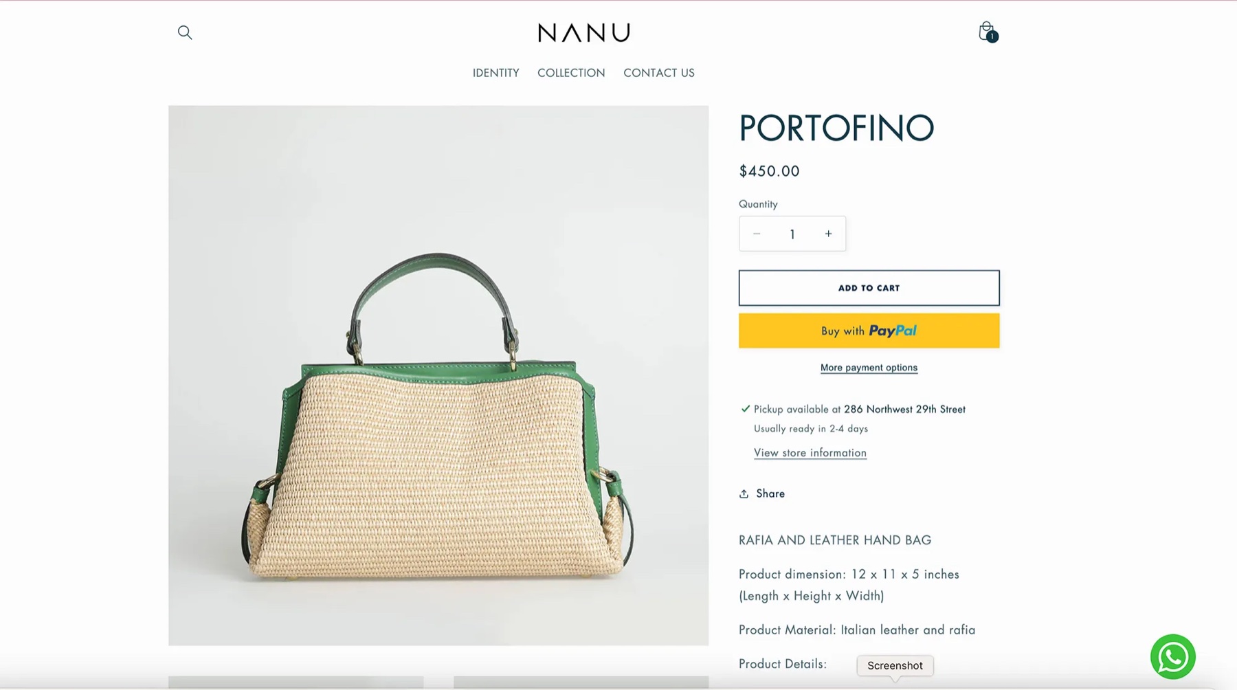NANU Collection — product detail