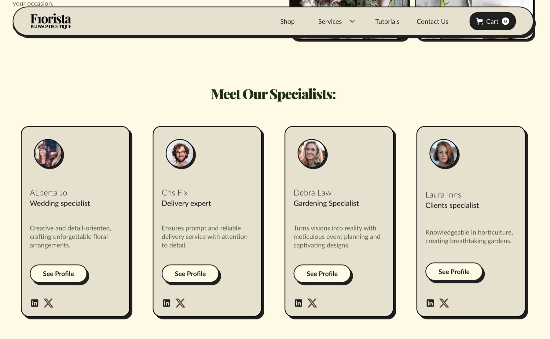 F1orista — brand & services