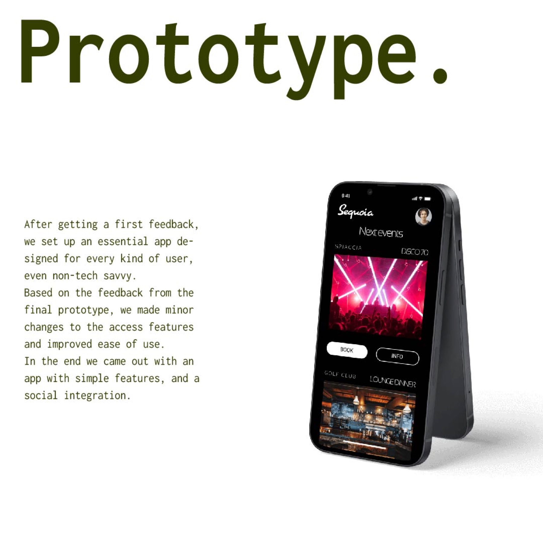 Sequoia app — interface exploration